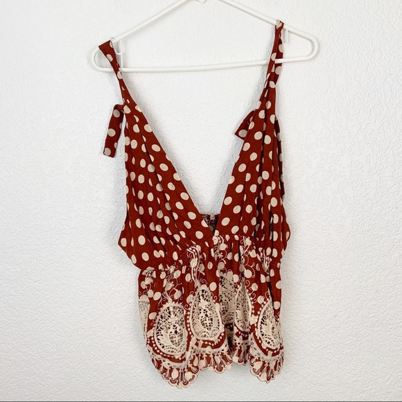 Free People Tops - Free People Polka Dot Tank Top